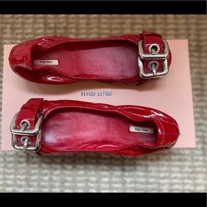 Preowned Miu Miu flats size 36.5